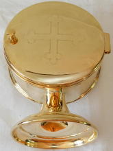 Ornate French Antique Gothic Silver Monstrance